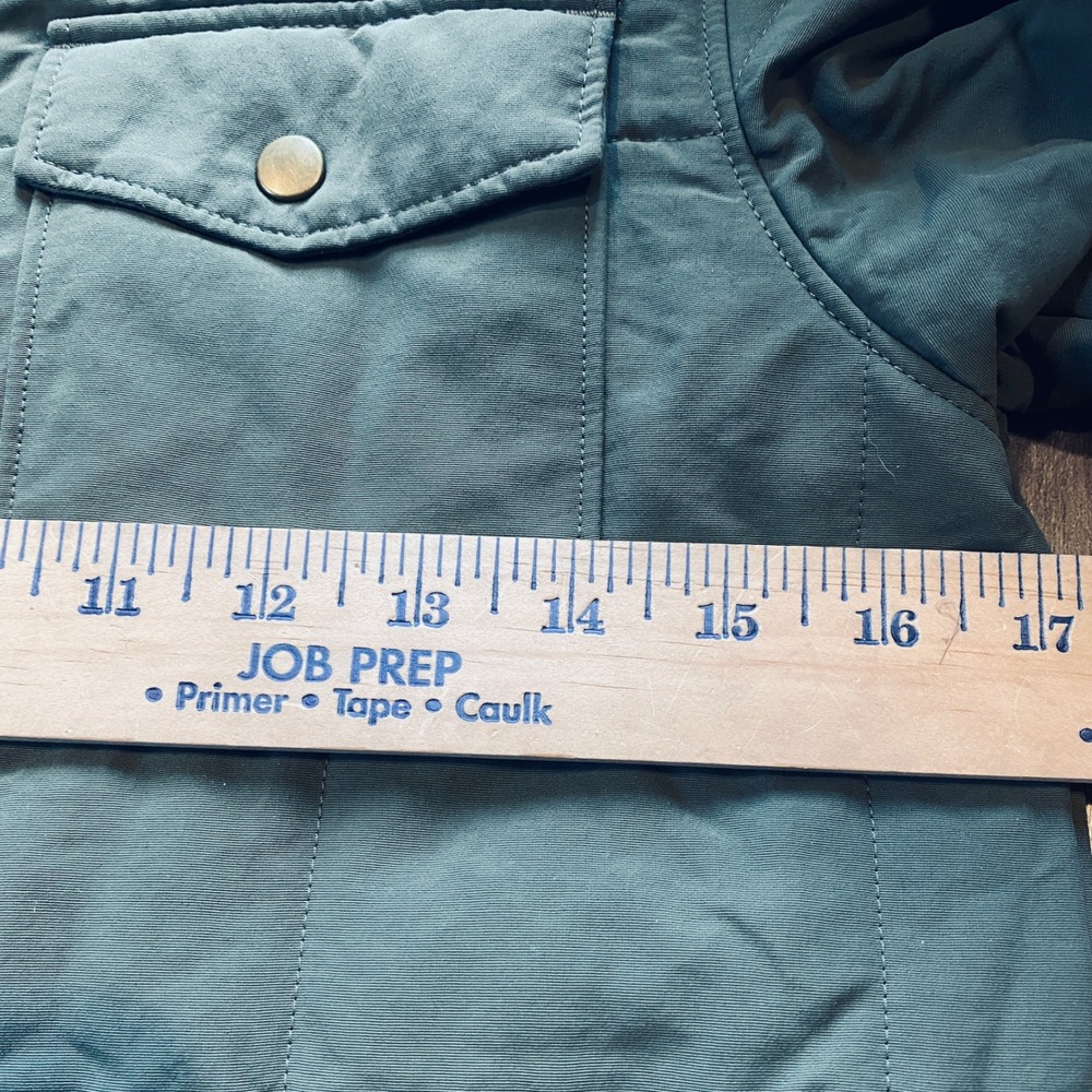 Patagonia Kids Islay Quilted Shirt Jacket Industrial Green STY68010 Size M 10 - Picture 5 of 6